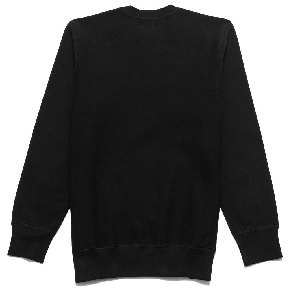 lost & found Gusset Crewneck Sweatshirt Black at shoplostfound, back