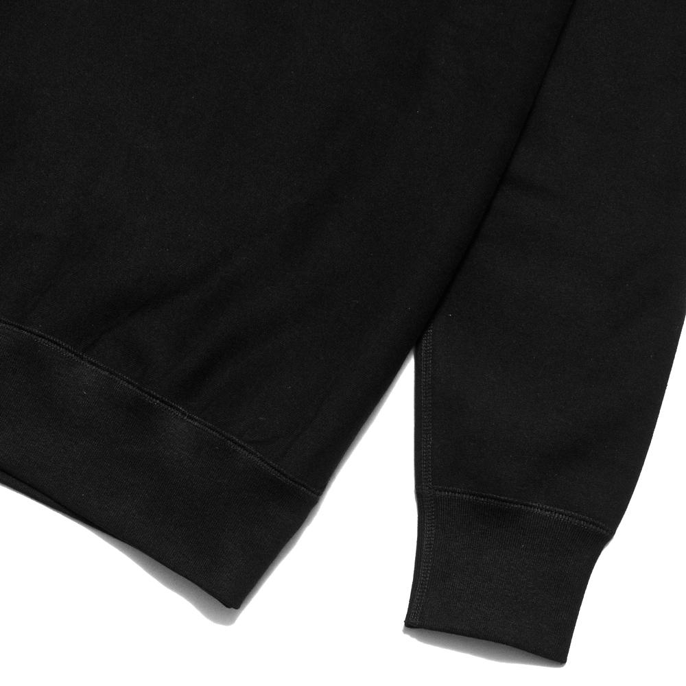 lost & found Gusset Crewneck Sweatshirt Black at shoplostfound, cuff