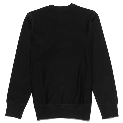 lost & found Mid Weight Gusset Crewneck Sweatshirt Black at shoplostfound, front