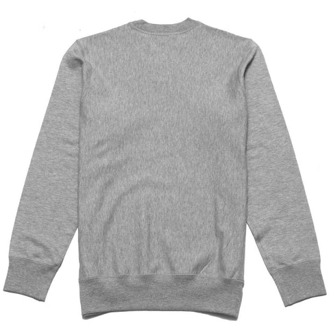 lost & found Mid Weight Gusset Crewneck Sweatshirt Grey at shoplostfound, front