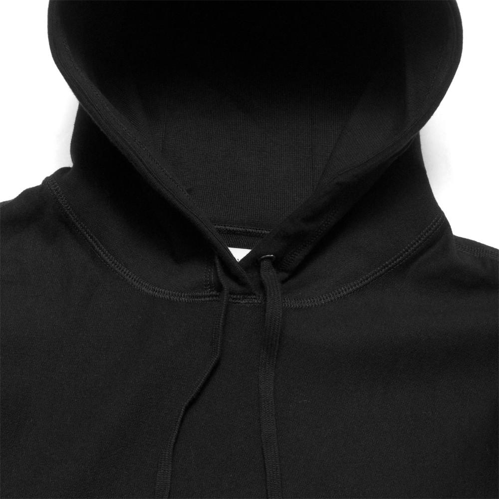 lost & found Mid Weight Pullover Hoodie Black at shoplostfound, neck