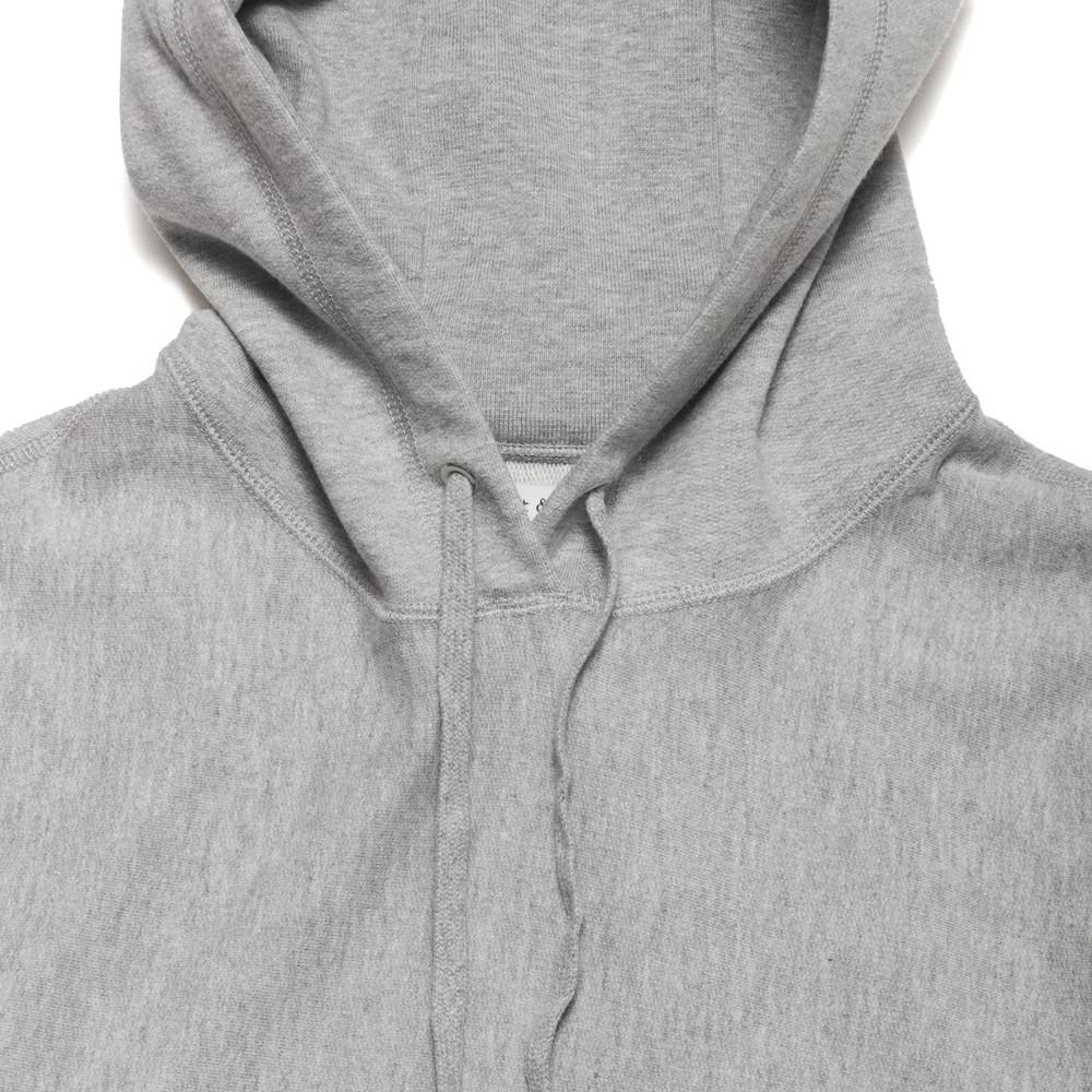 lost & found Mid Weight Pullover Hoodie Heather Grey at shoplostfound, neck