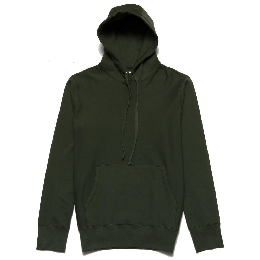 lost & found Mid Weight Pullover Hoodie Olive at shoplostfound, front