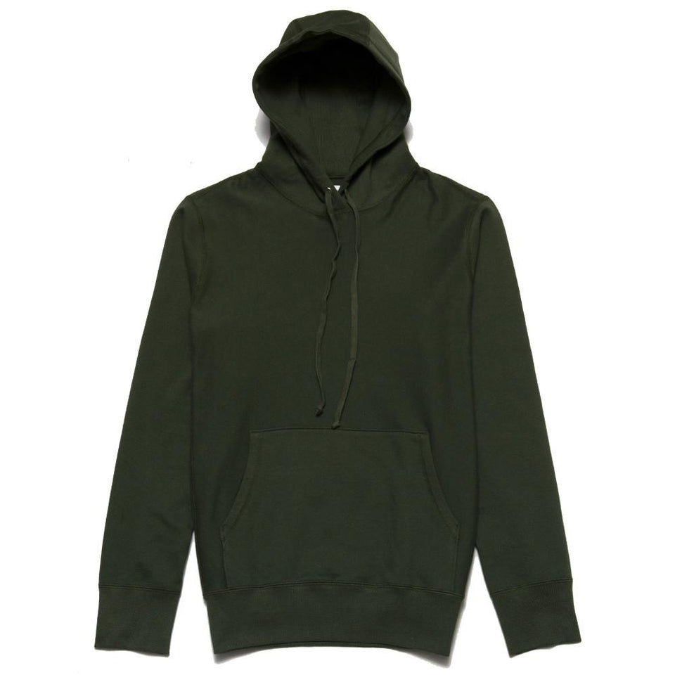 lost & found Mid Weight Pullover Hoodie Olive at shoplostfound, front