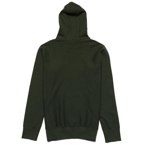 lost & found Mid Weight Pullover Hoodie Olive at shoplostfound, front
