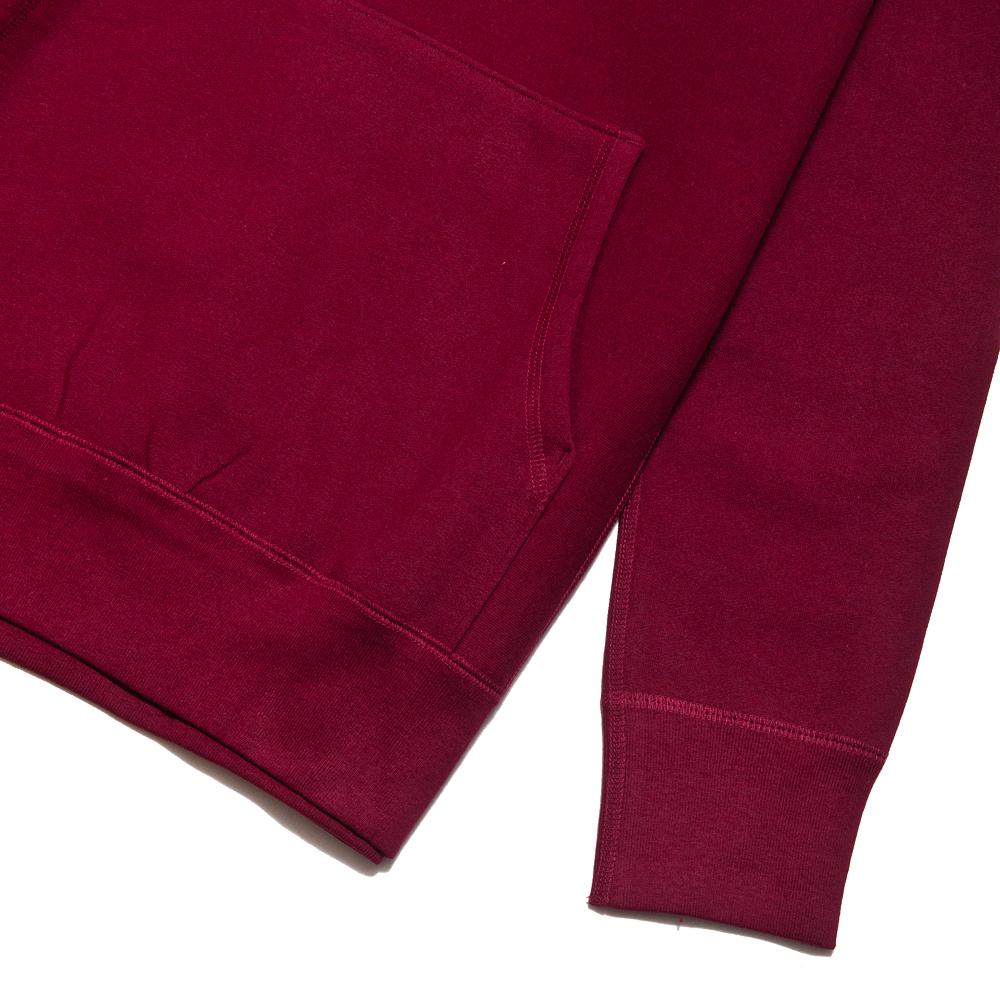 lost & found Pullover Hoodie Burgundy at shoplostfound, cuff