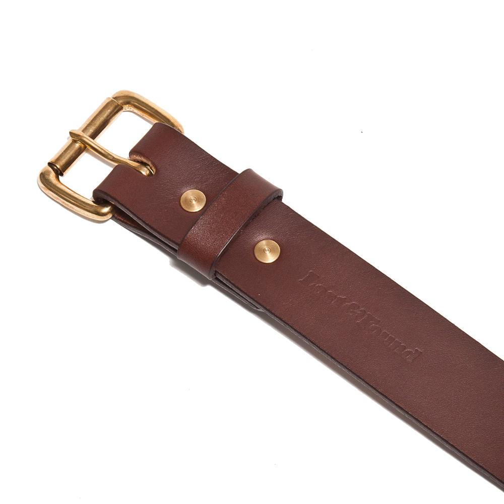 Lost & Found Script Cognac Belt at shoplostfound, buckle