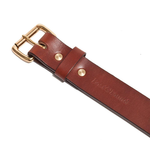 Lost & Found Script Hickory Belt at shoplostfound, front