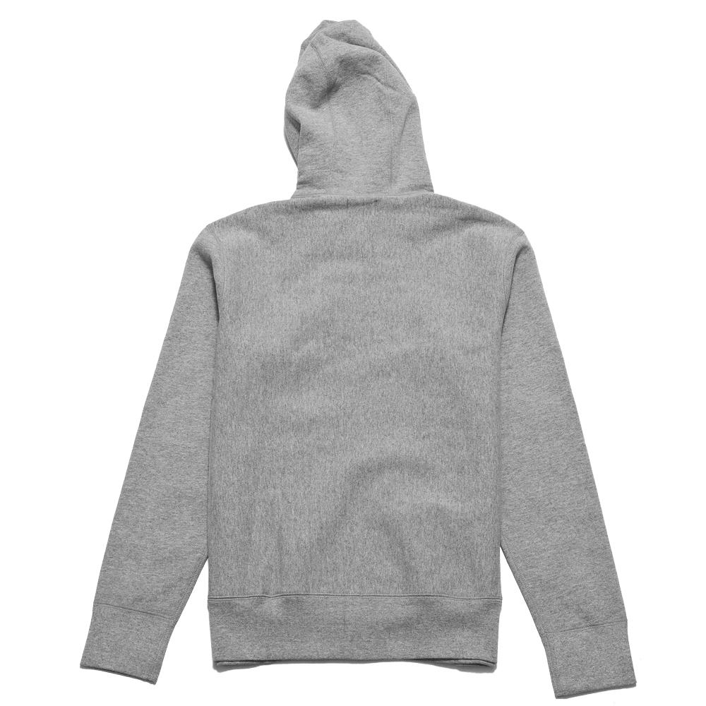 lost & found Zip Hoodie Heather Grey at shoplostfound, back