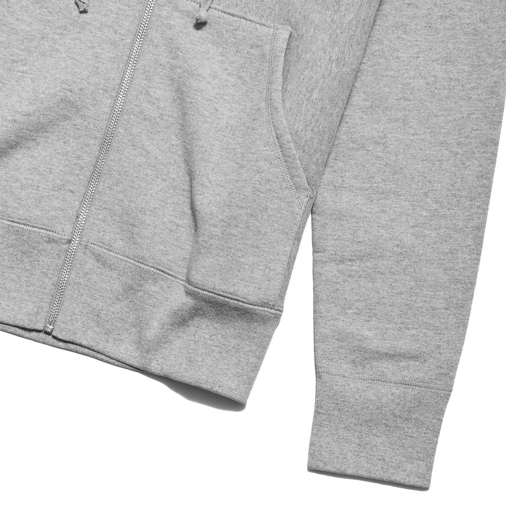 lost & found Zip Hoodie Heather Grey at shoplostfound, cuff