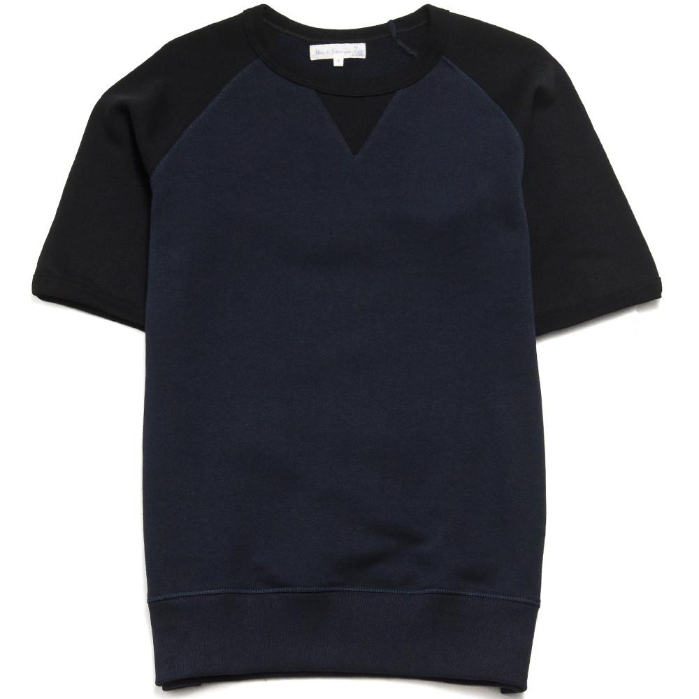 Merz B. Schwanen 347T 1/4 Sleeve Sweatshirt Navy/Black