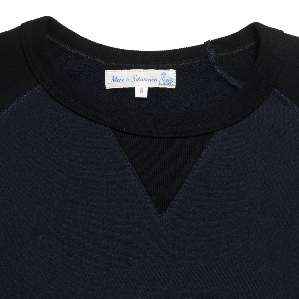 Merz B. Schwanen 347T 1/4 Sleeve Sweatshirt Navy/Black