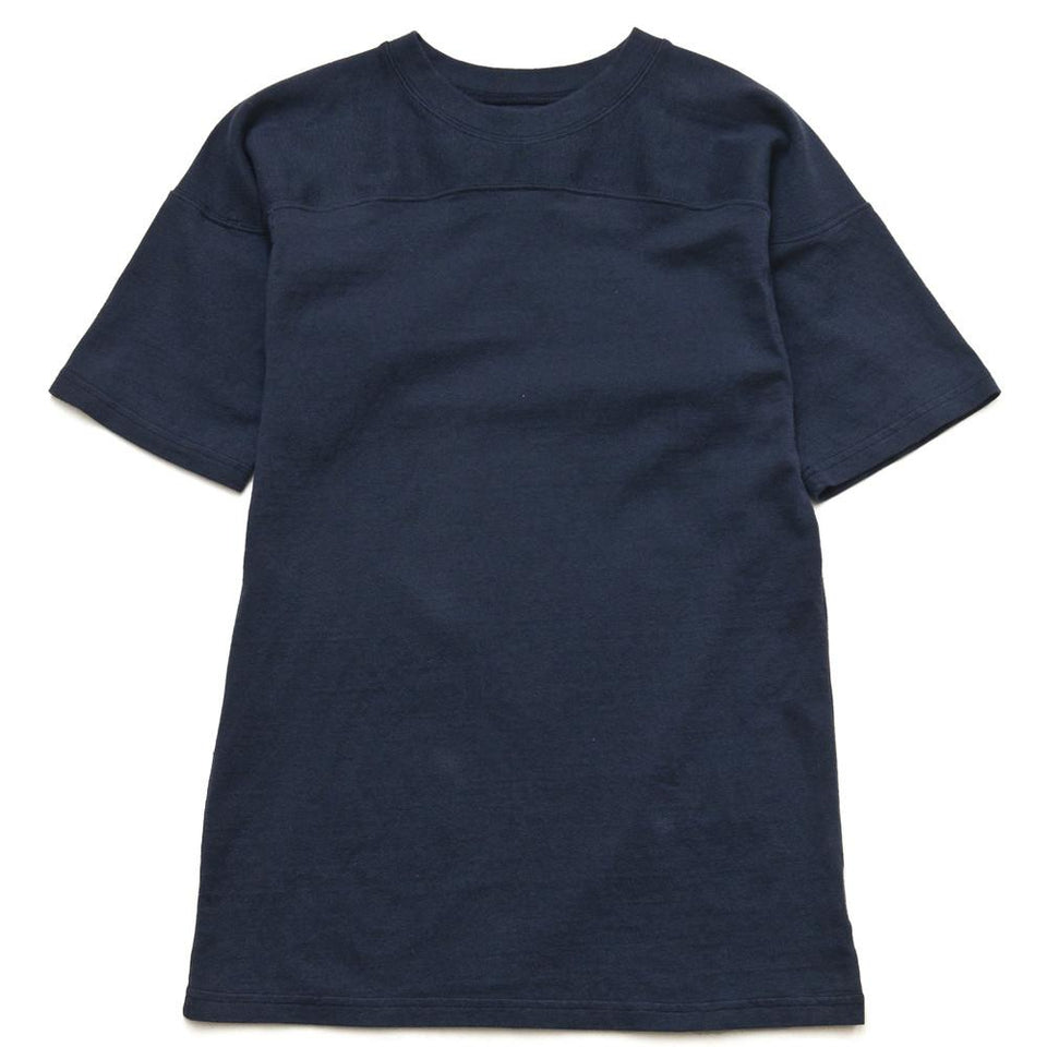 National Athletic Goods Football Tee Navy at shoplostfound in Toronto, front