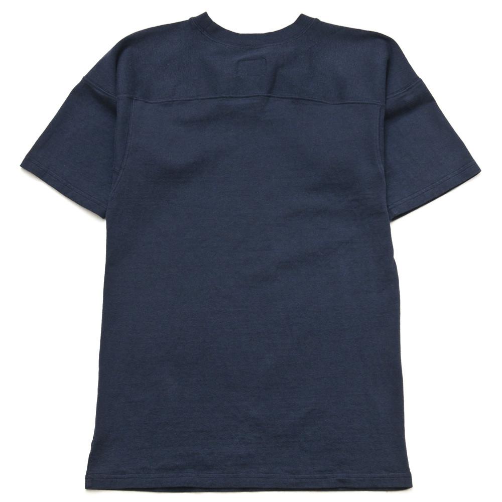 National Athletic Goods Football Tee Navy at shoplostfound in Toronto, back