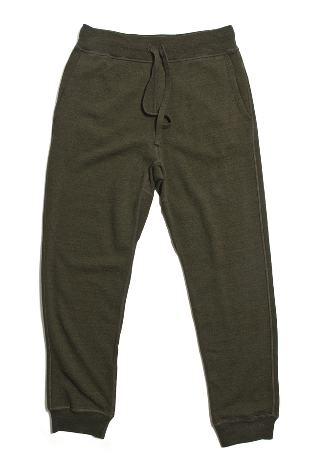 National Athletic Goods Gym Pant Olive at shoplostfound in Toronto, front
