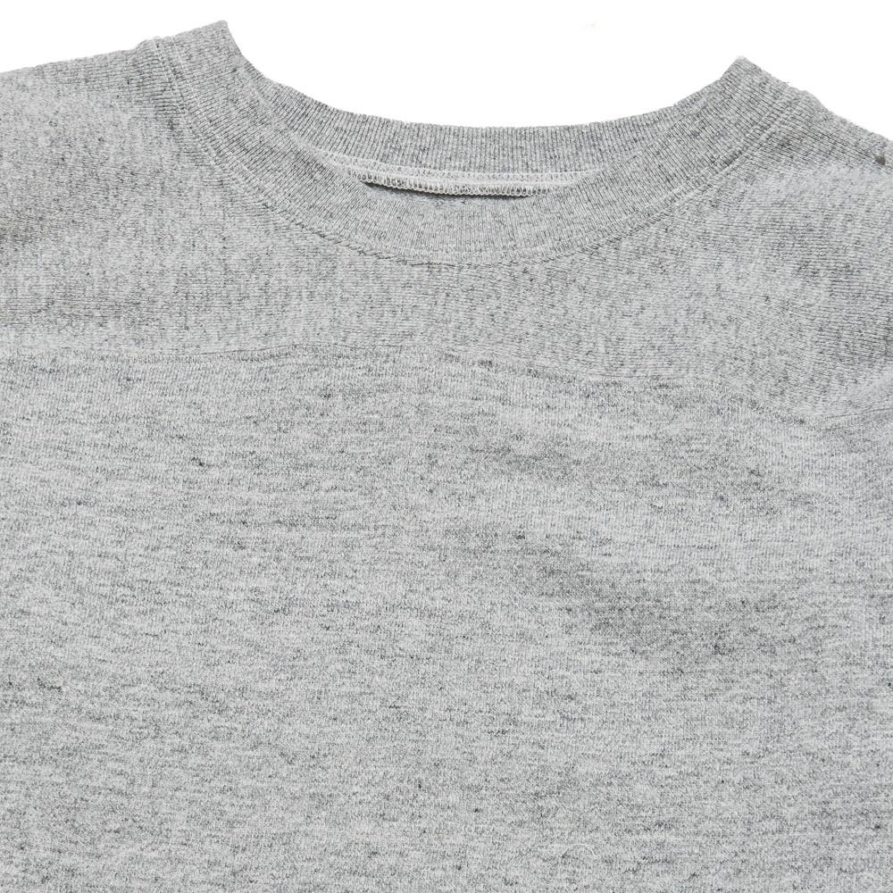 National Athletic Goods L/S Football Tee Grey at shoplostfound in Toronto, collar