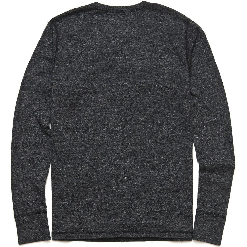 National Athletic Goods Long Sleeve Gym Tee Black Heather at shoplostfound in Toronto, back