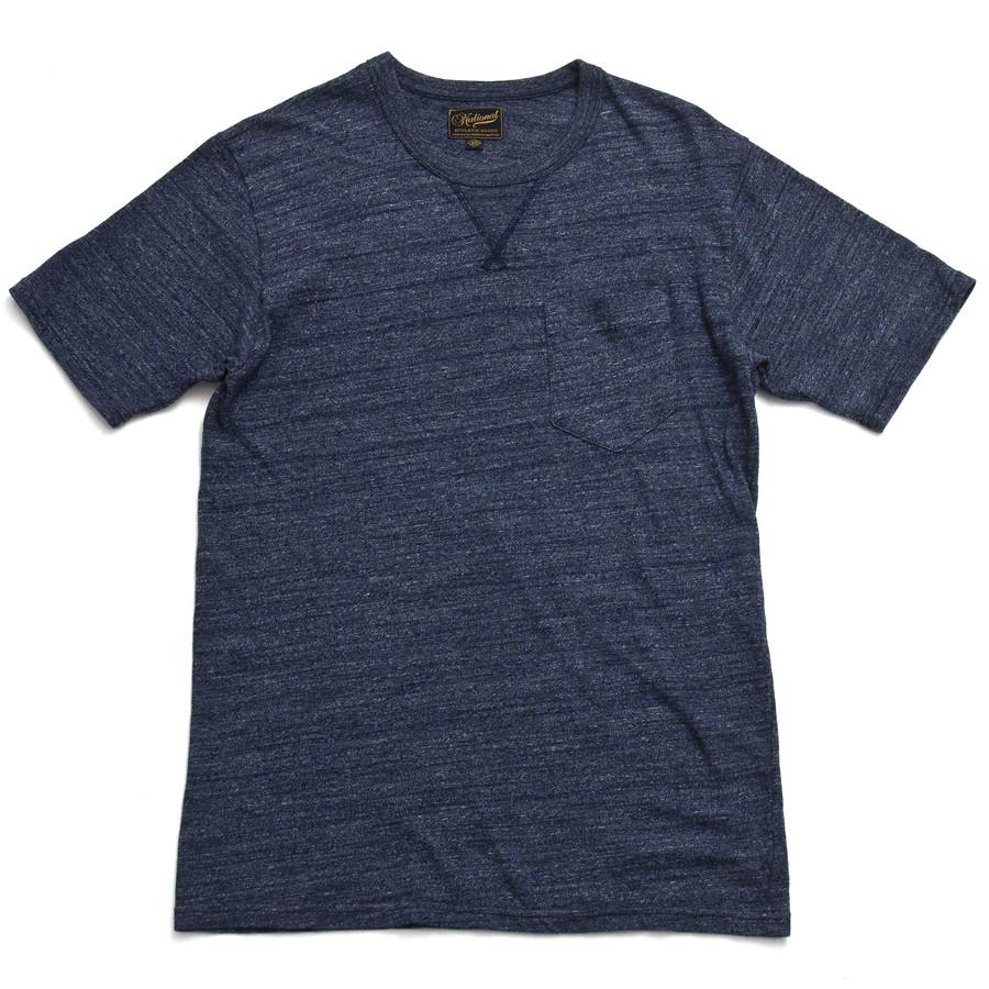 National Athletic Goods V Pocket Tee Navy at shoplostfound in Toronto, front