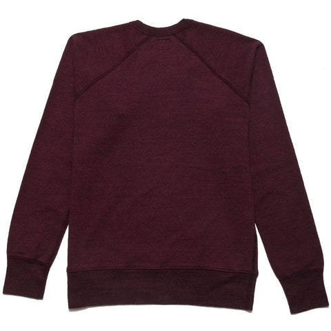 National Athletic Goods Raglan Warm Up Mock Twist Jersey Burgundy at shoplostfound, front