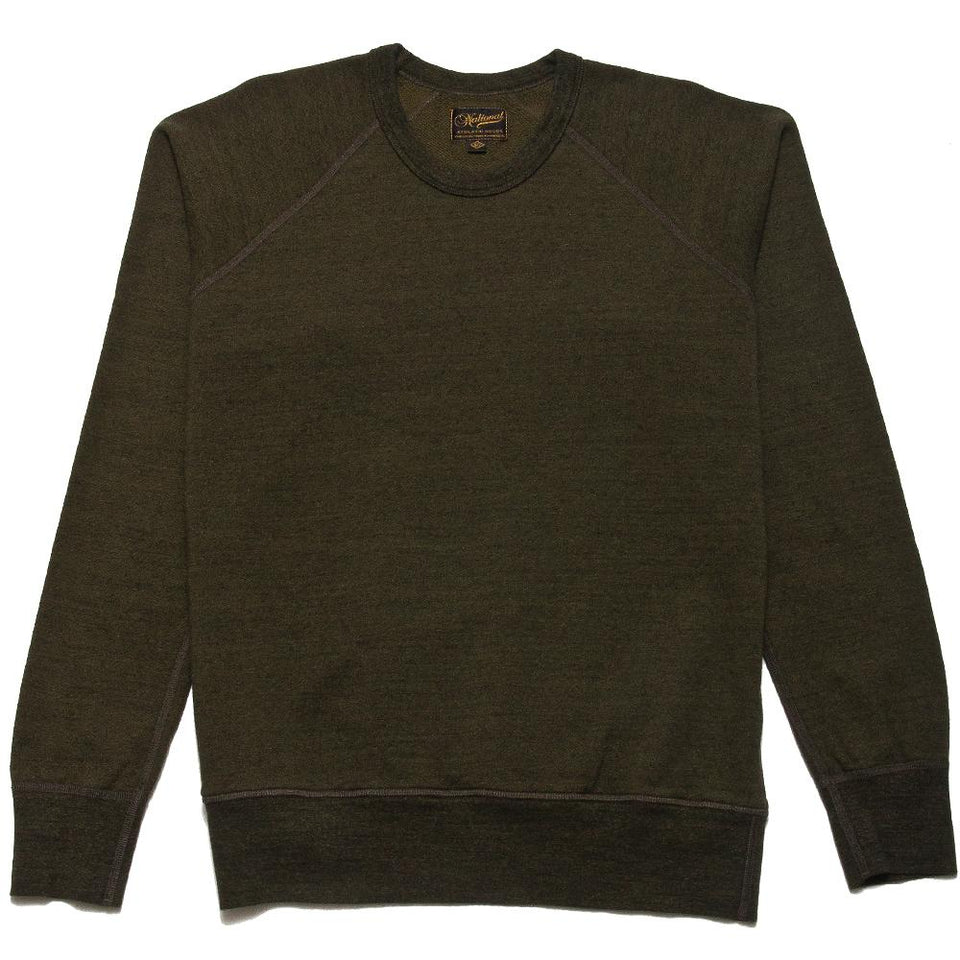 National Athletic Goods Raglan Warm Up Mock Twist Jersey Olive at shoplostfound, front