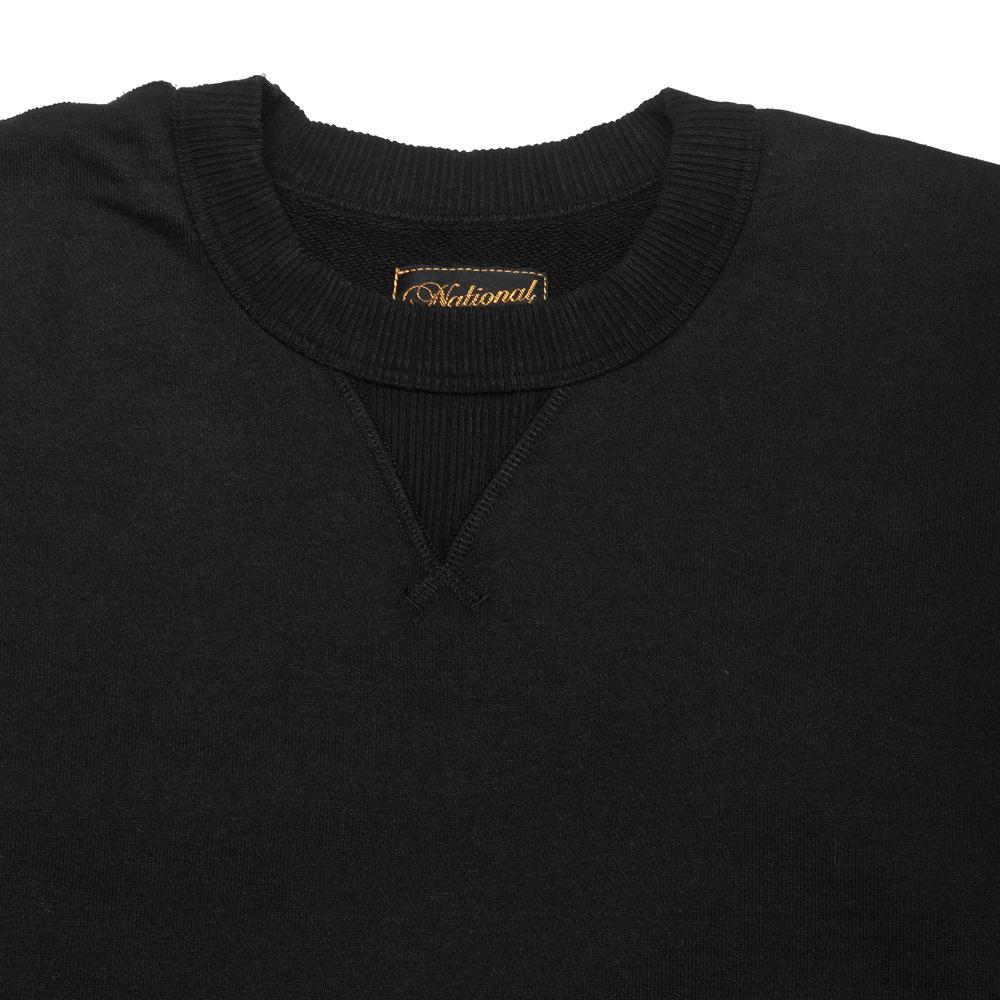 National Athletic Goods Single V Warmup Aged Black at shoplostfound, neck