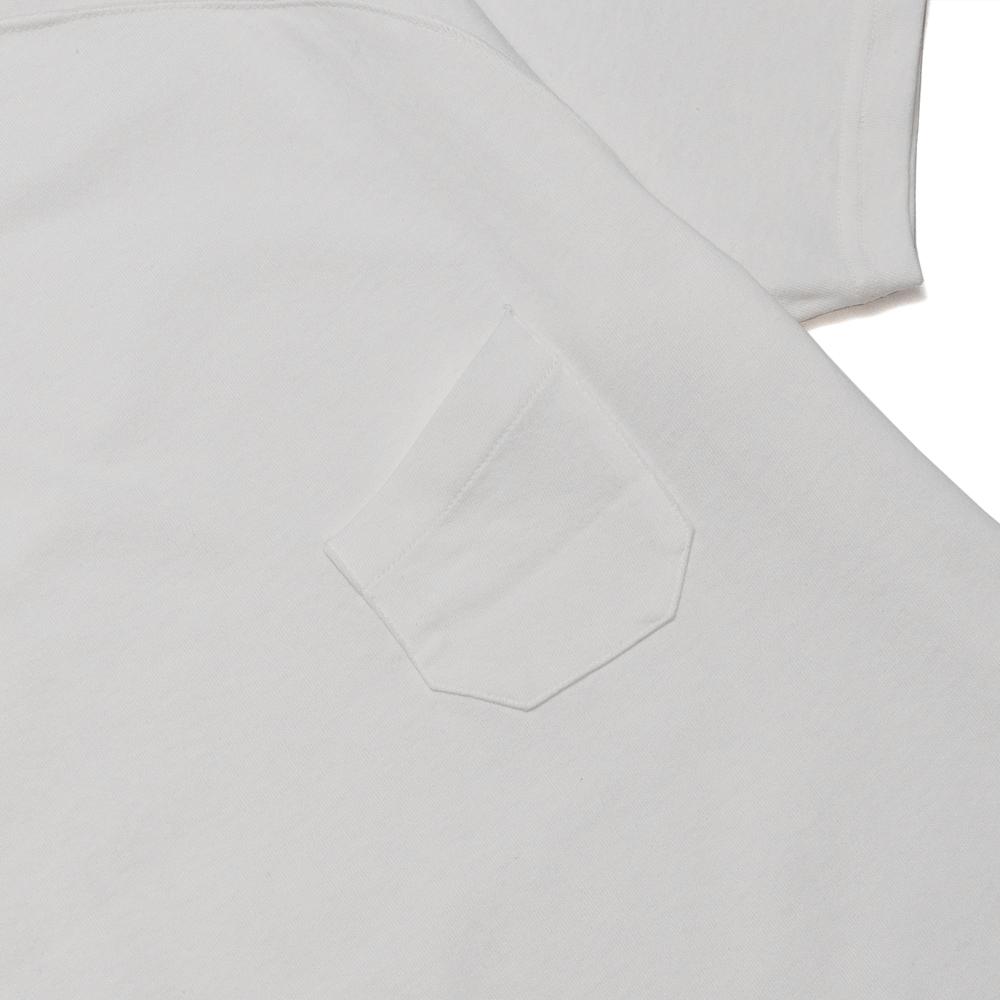 Nigel Cabourn 3 Pack Gym Tees White at shoplostfound, open end pocket