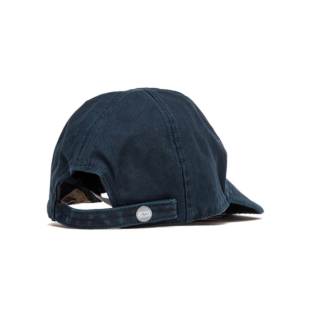 Nigel Cabourn ACC-50 Mechanics Cap Satin/Nylon Navy at shoplostfound, back
