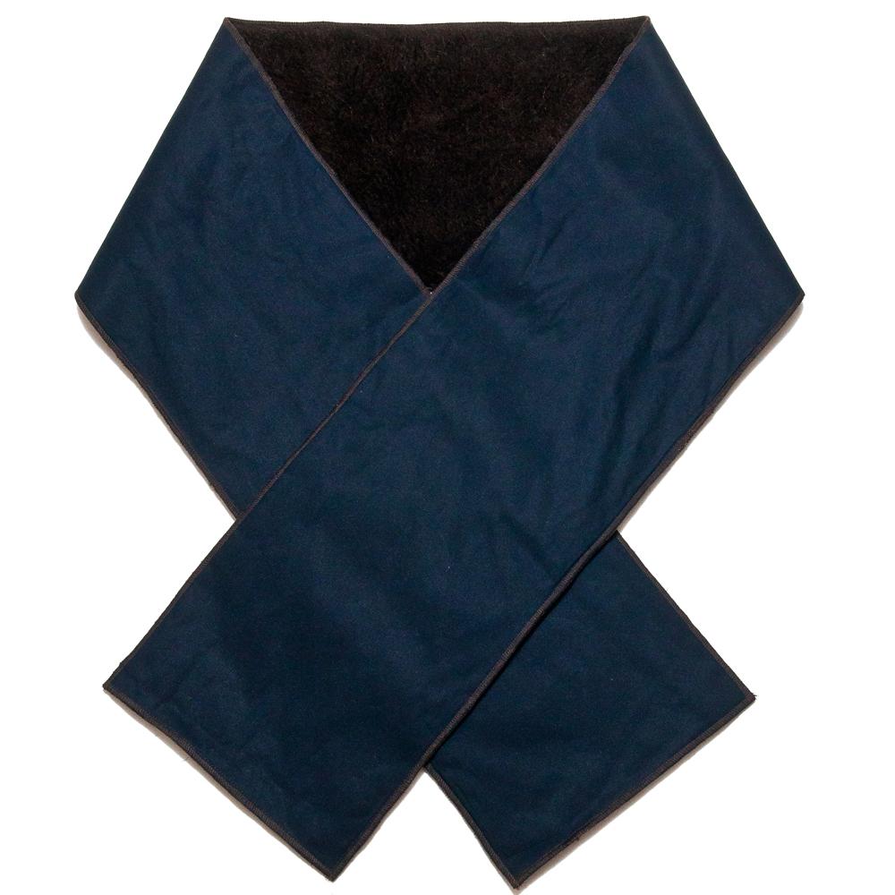 Nigel Cabourn Alpaca Wool Stole Navy at shoplostfound