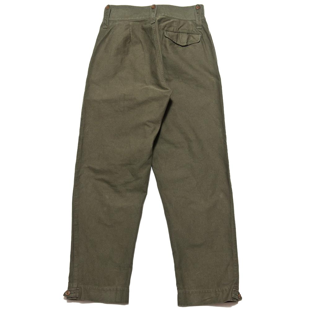 Nigel Cabourn British Army Pant Dark Olive at shoplostfound, back