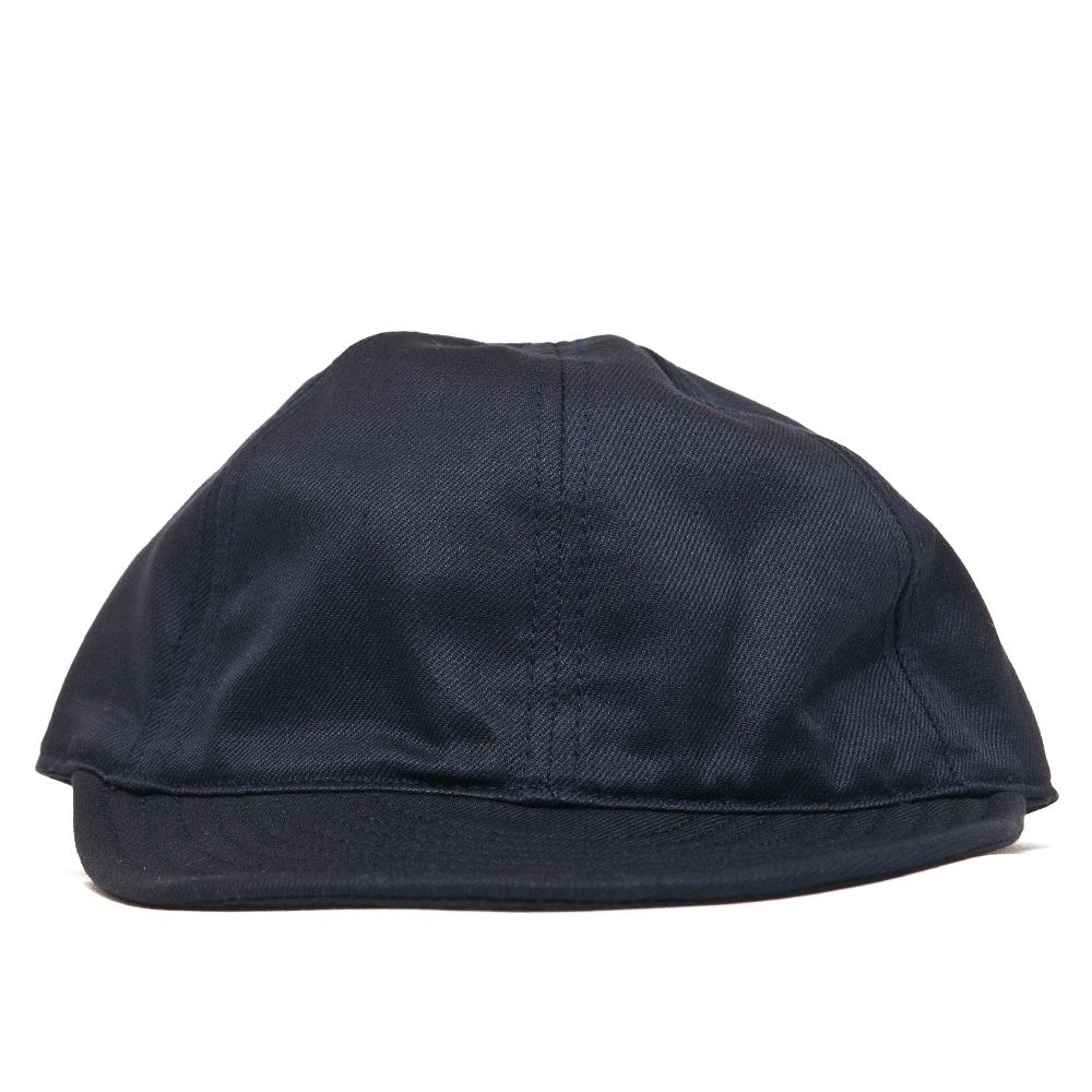 Nigel Cabourn Mechanics Cap Dark Navy at shoplostfound, front