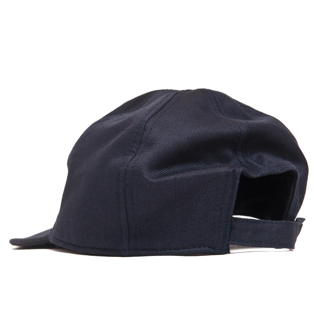 Nigel Cabourn Mechanics Cap Dark Navy at shoplostfound, back