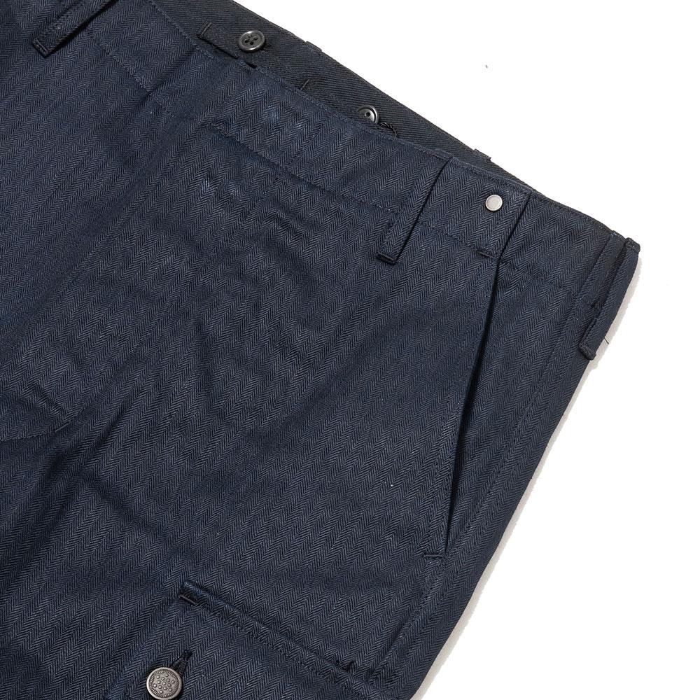 Nigel Cabourn Monkey Pant Navy Herringbone at shoplostfound, pocket