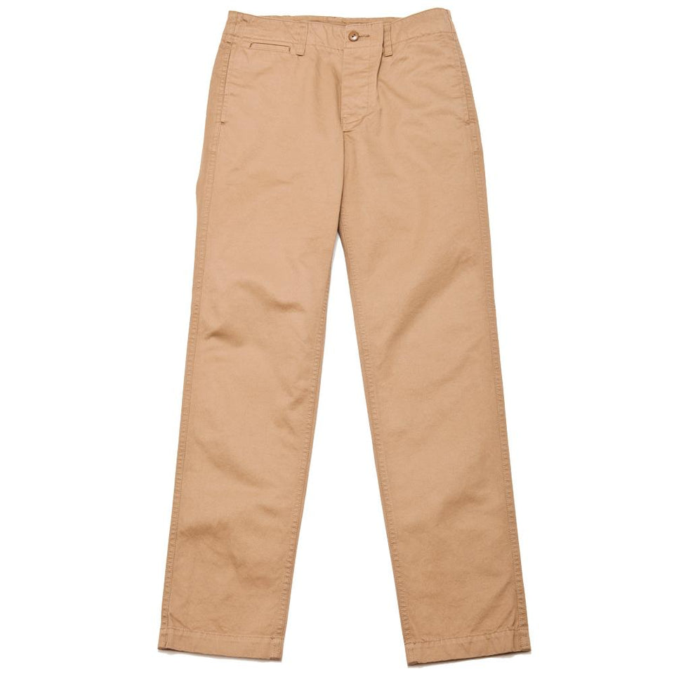 Nigel Cabourn Narrow Chino West Point Beige at shoplostfound, front
