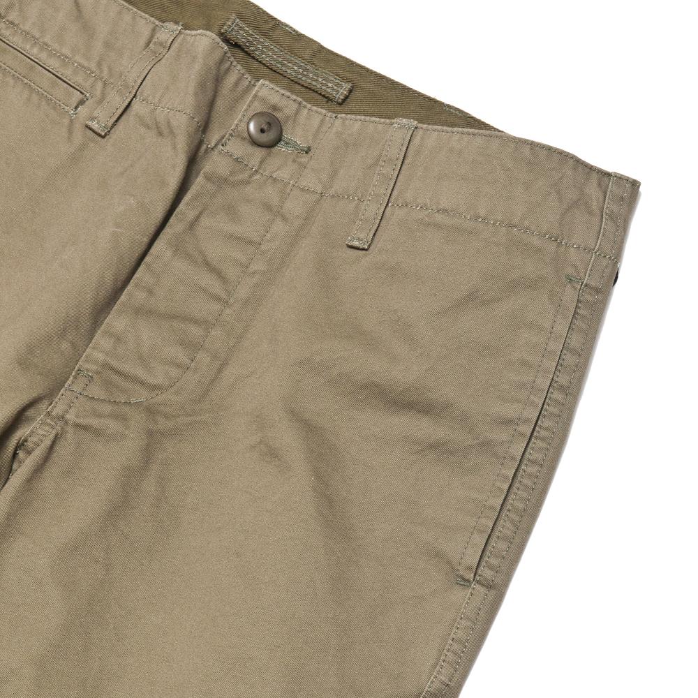 Nigel Cabourn Narrow Chino West Point Olive at shoplostfound, pocket