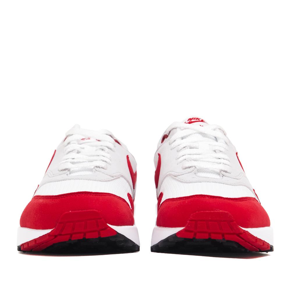 Nike Air Max 1 OG Anniversary White/University Red at shoplostfound, front