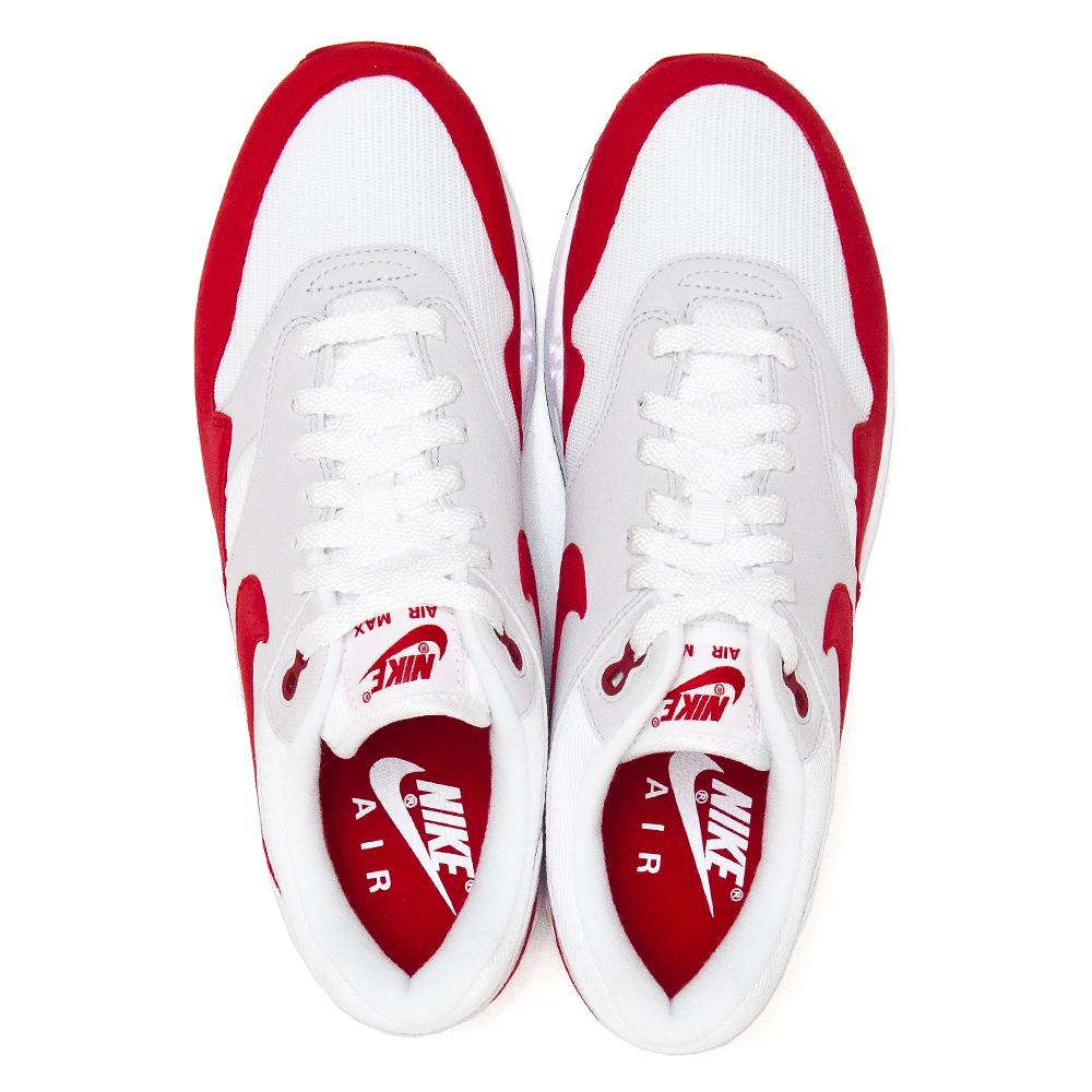 Nike Air Max 1 OG Anniversary White/University Red at shoplostfound, top