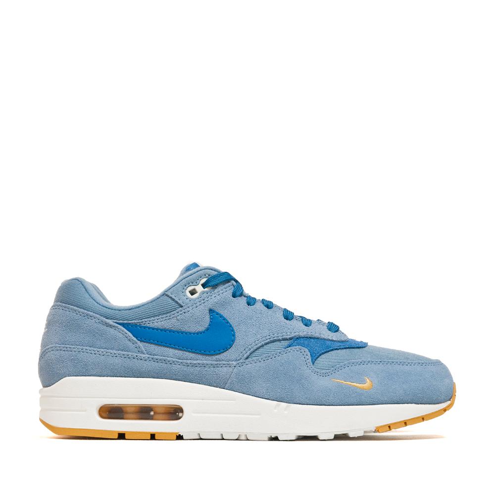 Nike Air Max 1 Premium Work Blue/Mountain Blue at shoplostfound, side