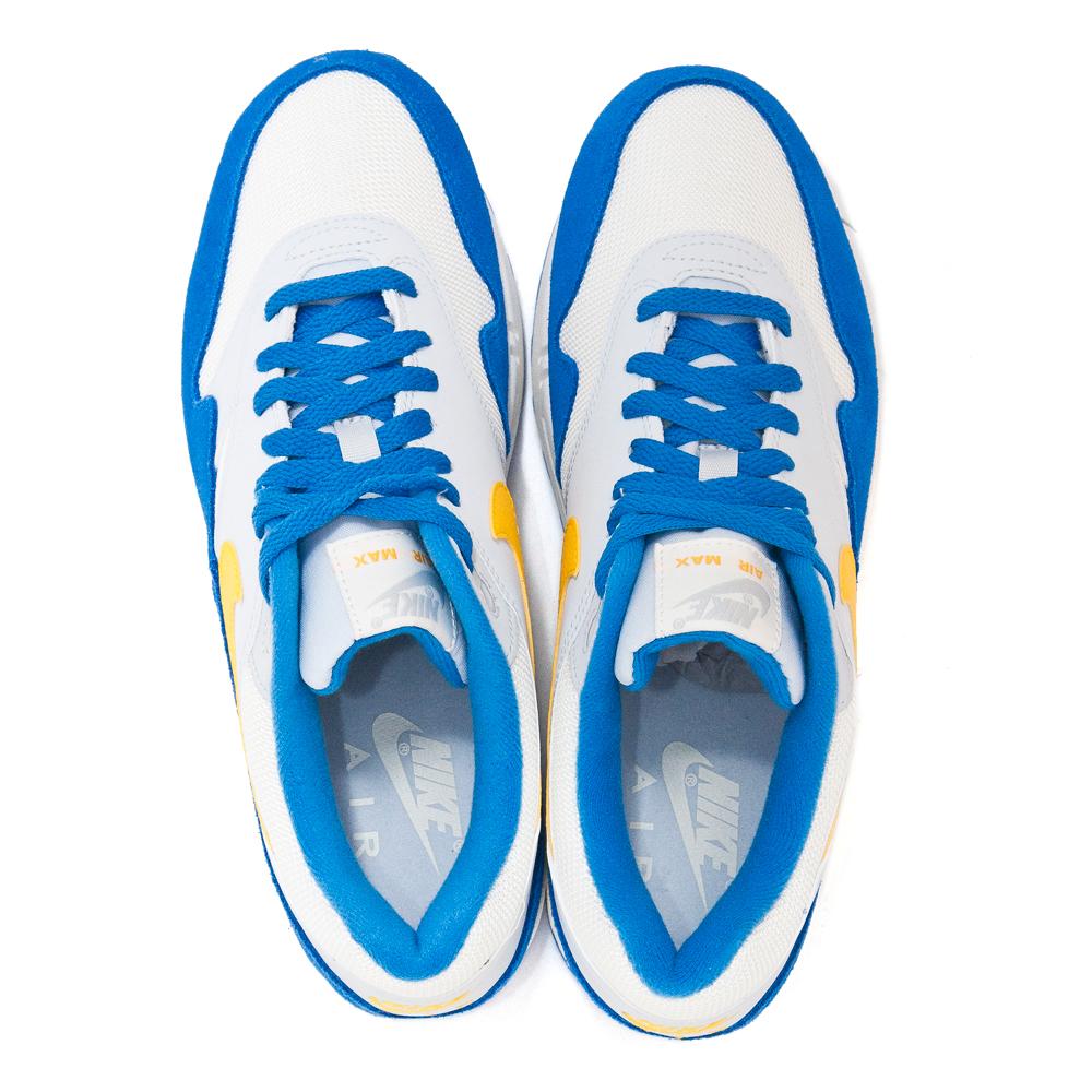 Nike Air Max 1 Sail/Signal Blue/Amarillo at shoplostfound, top