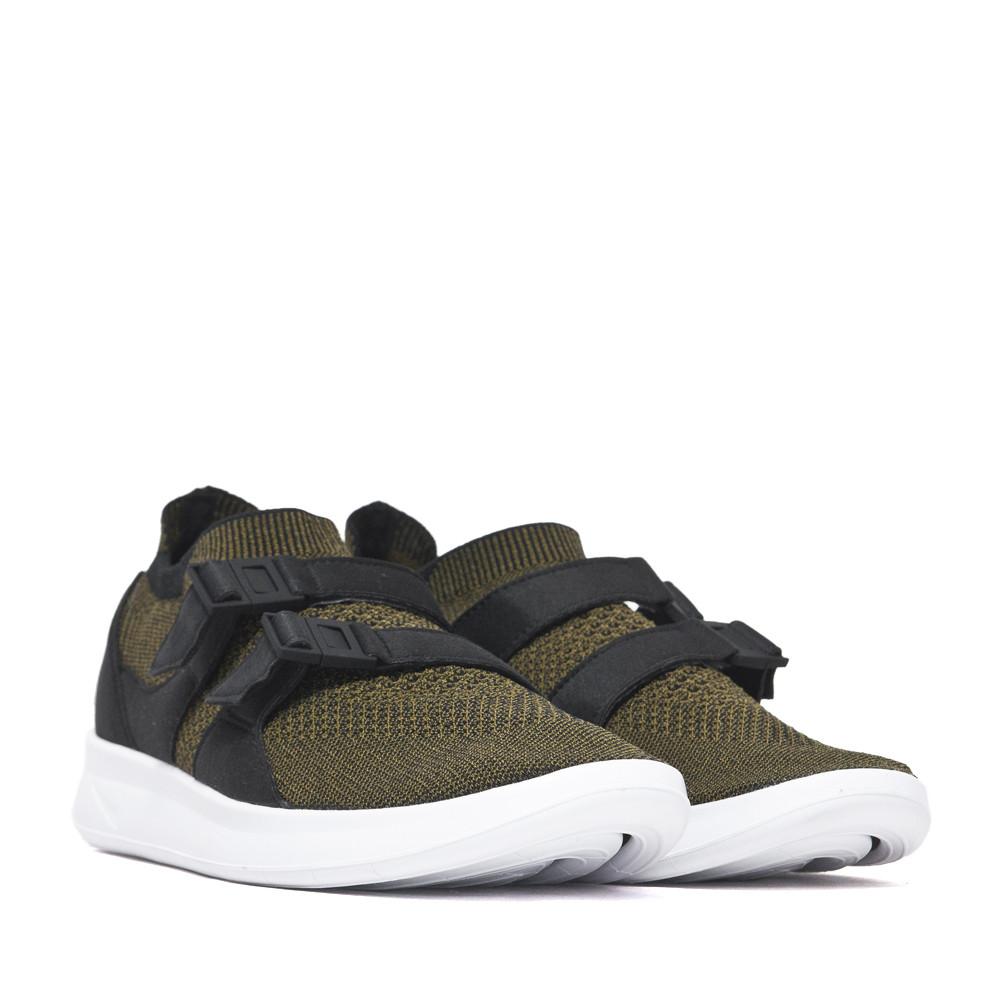 Nike Air Sockracer Flyknit Black/Olive at shoplostfound, 45