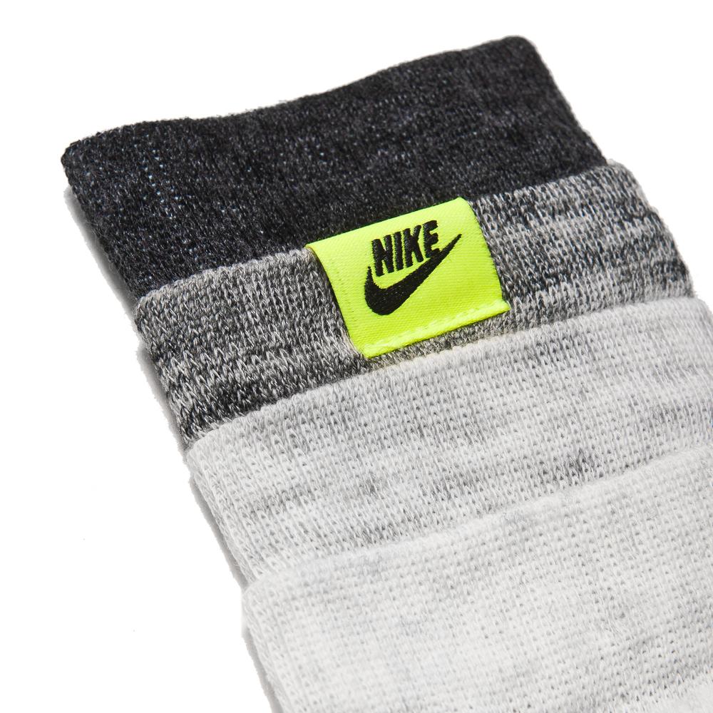 Nike AM95 Socks Dark Grey Heather/White at shoplostfound, detail