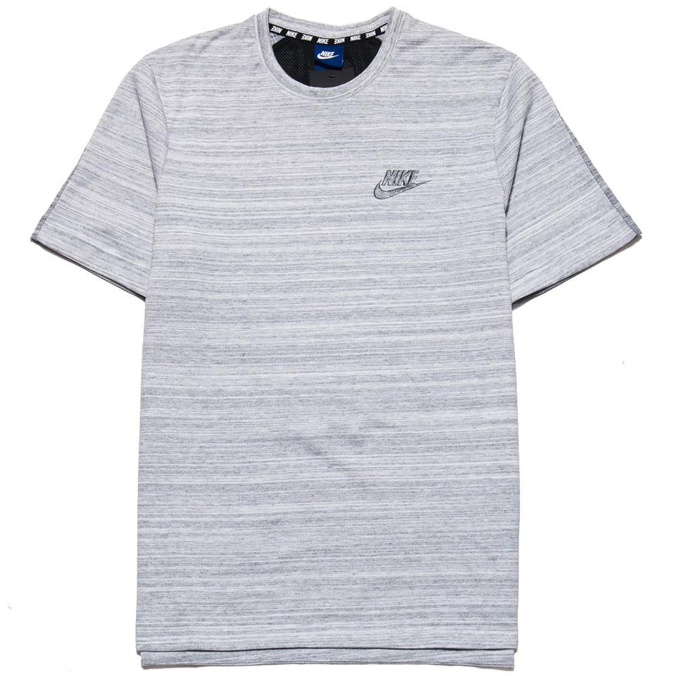 Nike Sportswear Advance 15 Short Sleeve Knit Top White at shoplostfound, front
