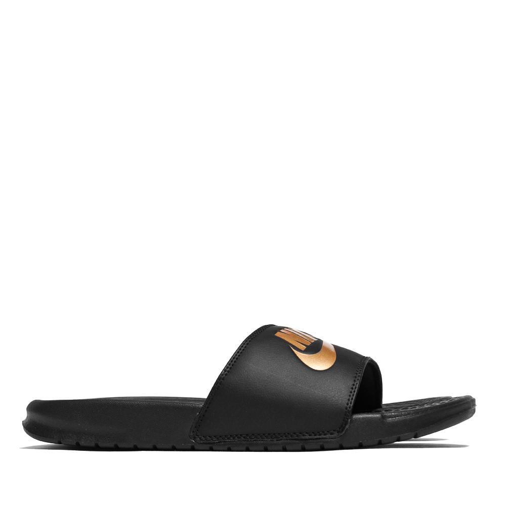 Nike Benassi JDI Black/Gold at shoplostfound, side