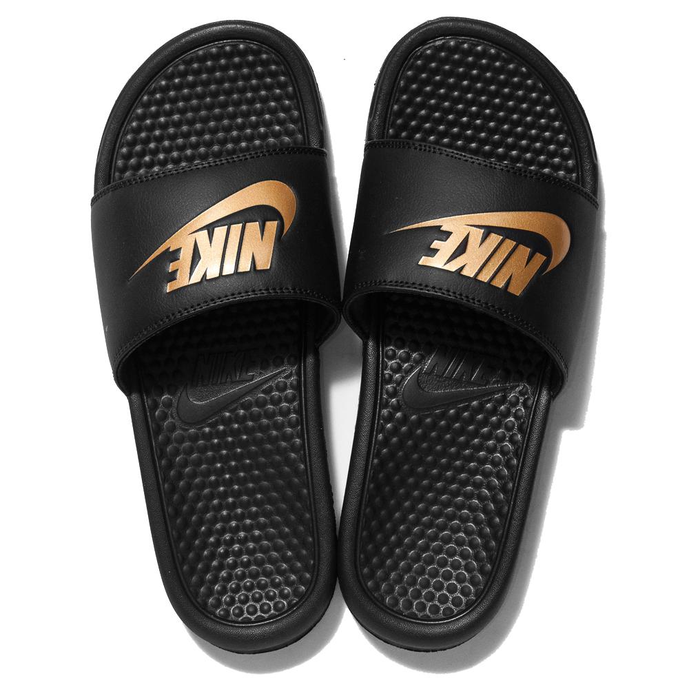 Nike Benassi JDI Black/Gold at shoplostfound, top