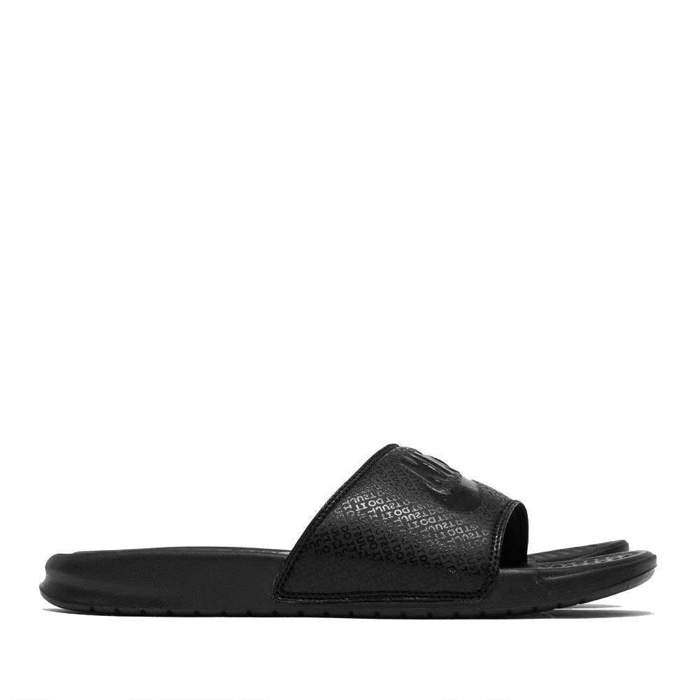 Nike Benassi JDI Black/Black at shoplostfound, side