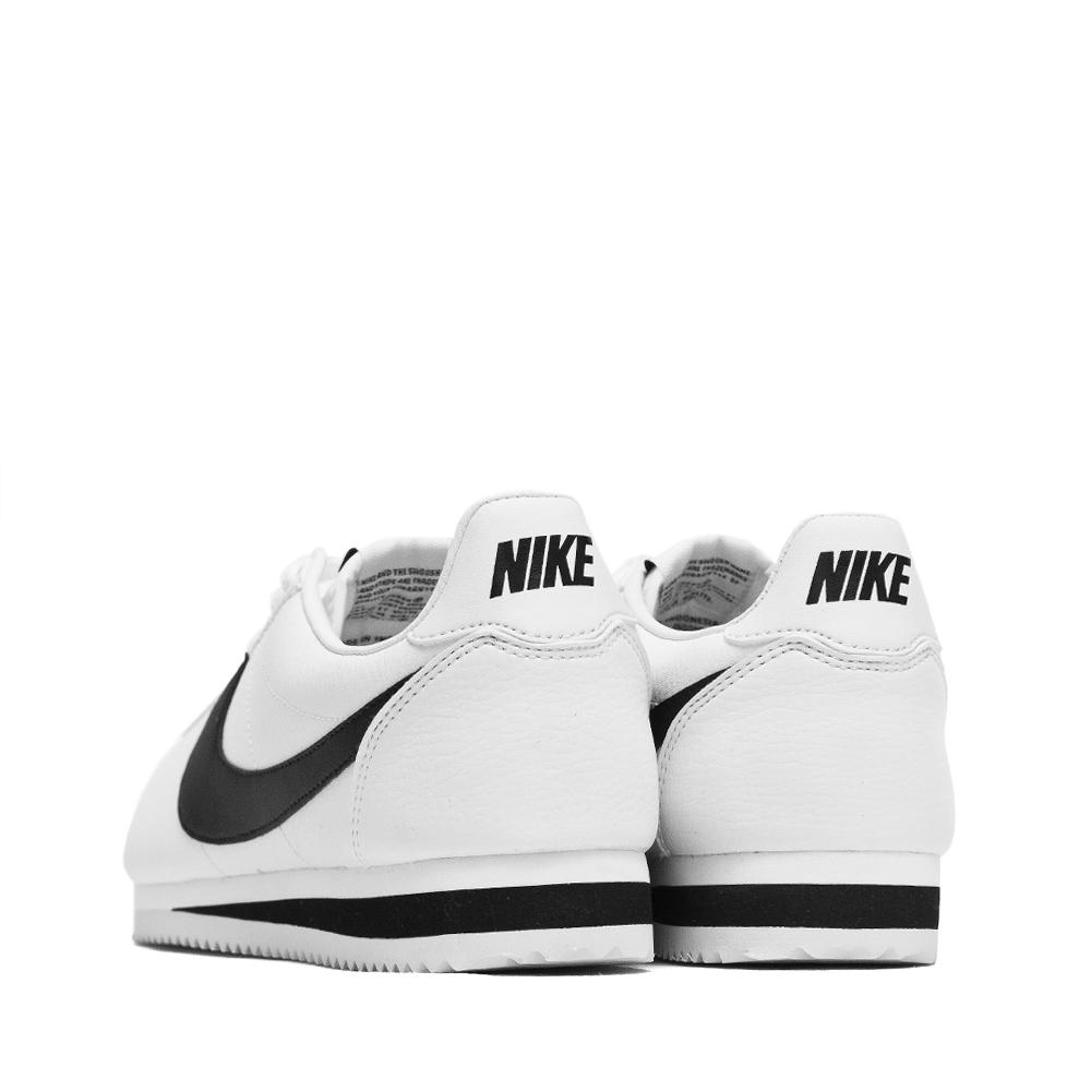 Nike Classic Cortez Leather White/Black at shoplostfound, back