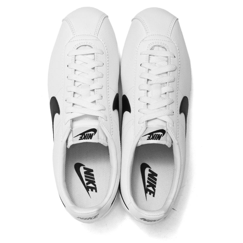 Nike Classic Cortez Leather White/Black at shoplostfound, top