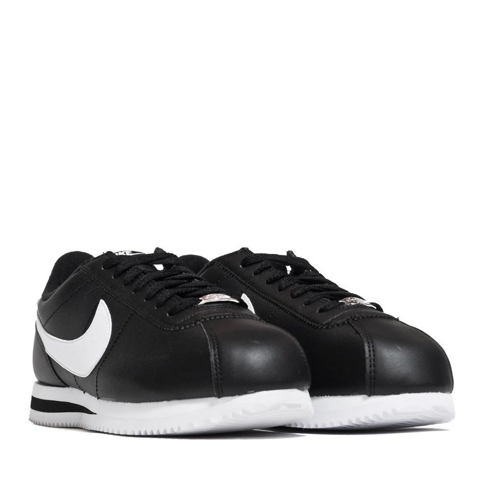 Nike Cortez Basic Leather Black/White at shoplostfound, 45