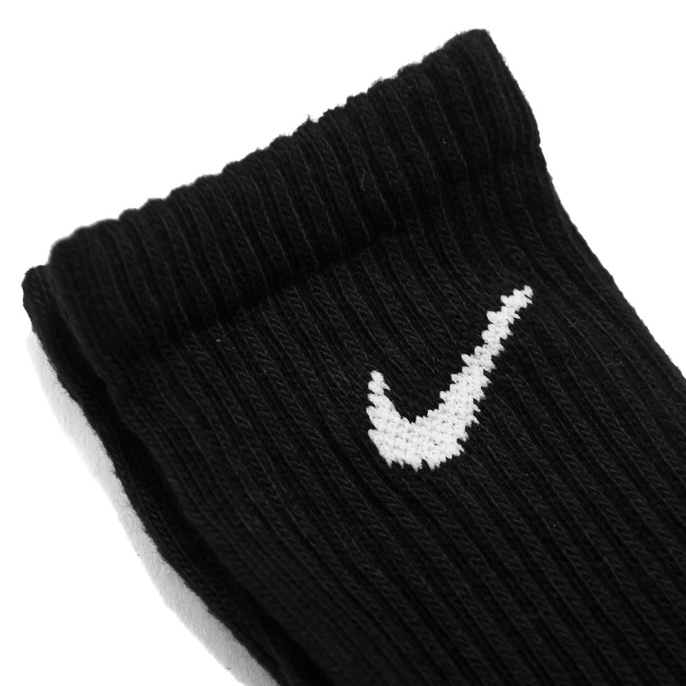 Nike Performance Cushion Crew 3 Pack Socks Black at shoplostfound, logo