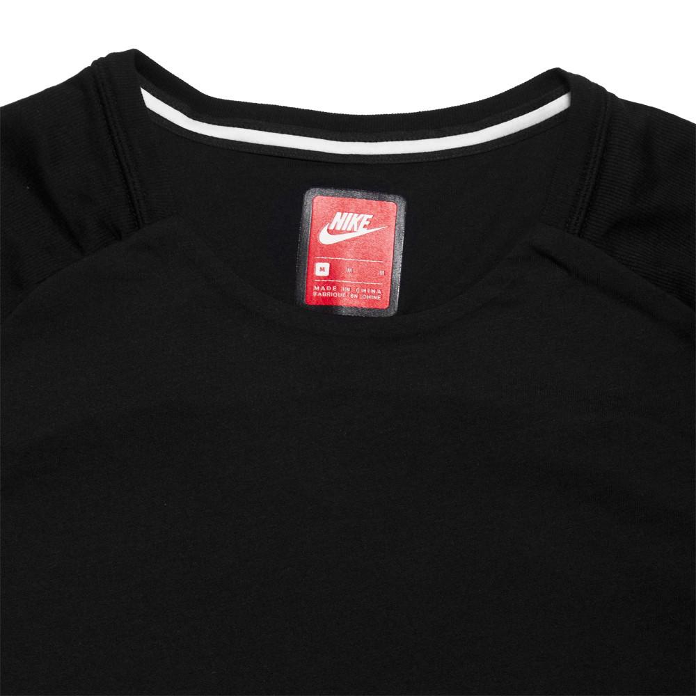 Nike Sportswear Bonded SS Top Black at shoplostfound, neck