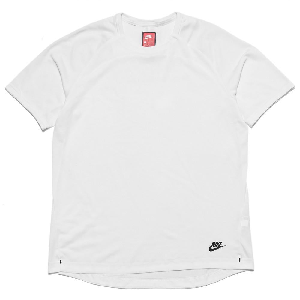 Nike Sportswear Bonded SS Top White at shoplostfound, front